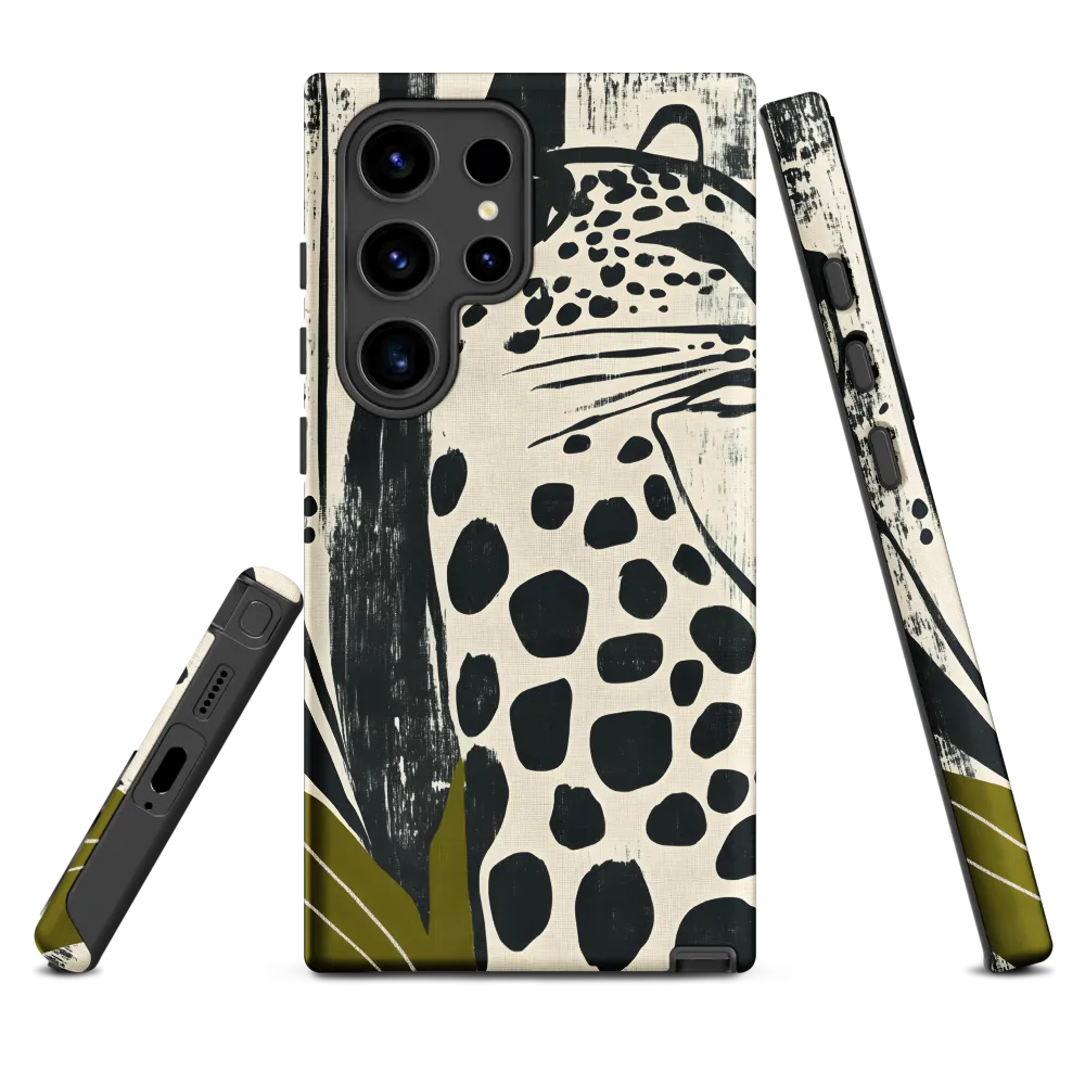 Leopard in Silhouette: A Modern Appeal | Phone Case |  S24 Ultra | Tough Case | Matte