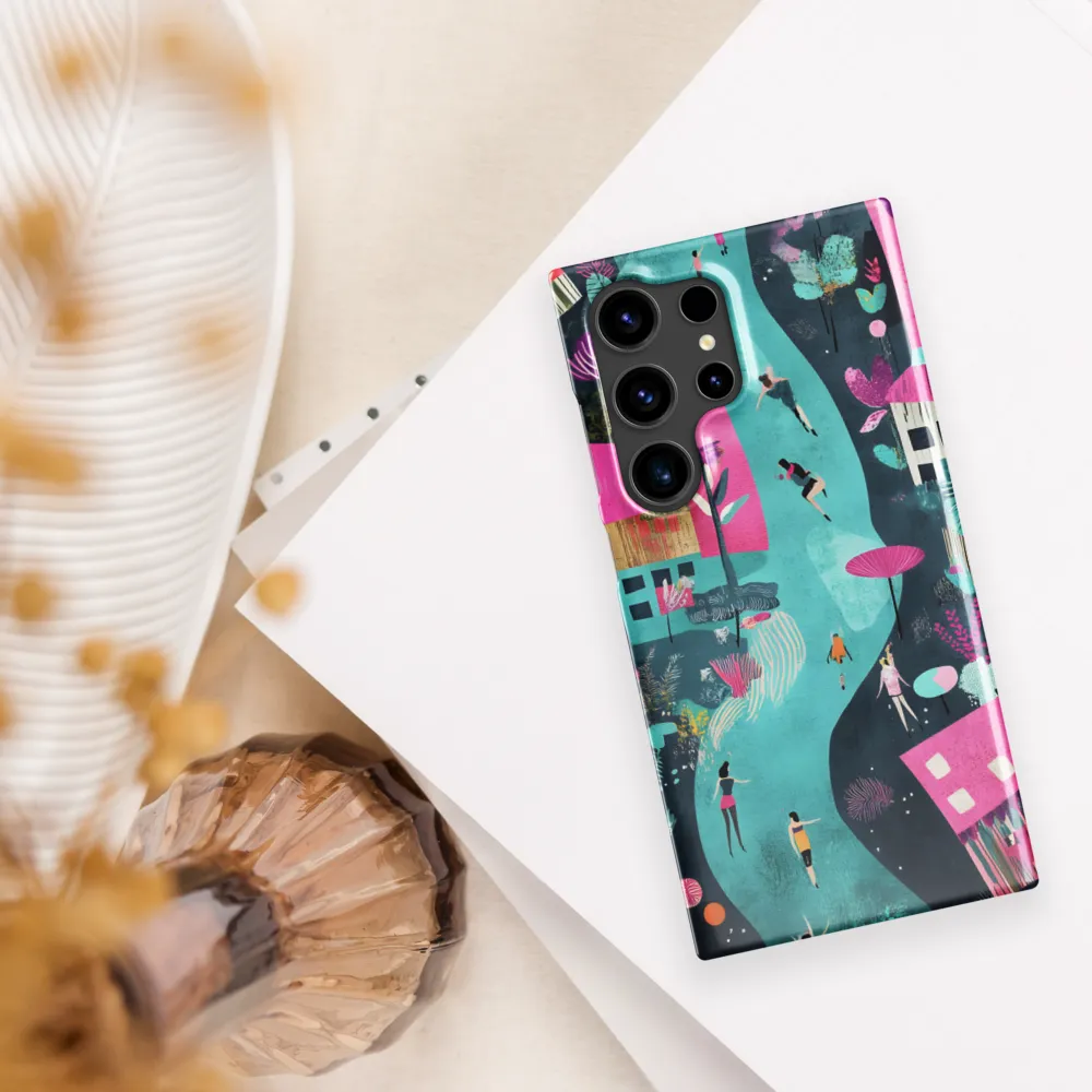 Whimsical Journey Through a Vibrant Landscape | Phone Case |  S24 Ultra | Snap Case | Glossy