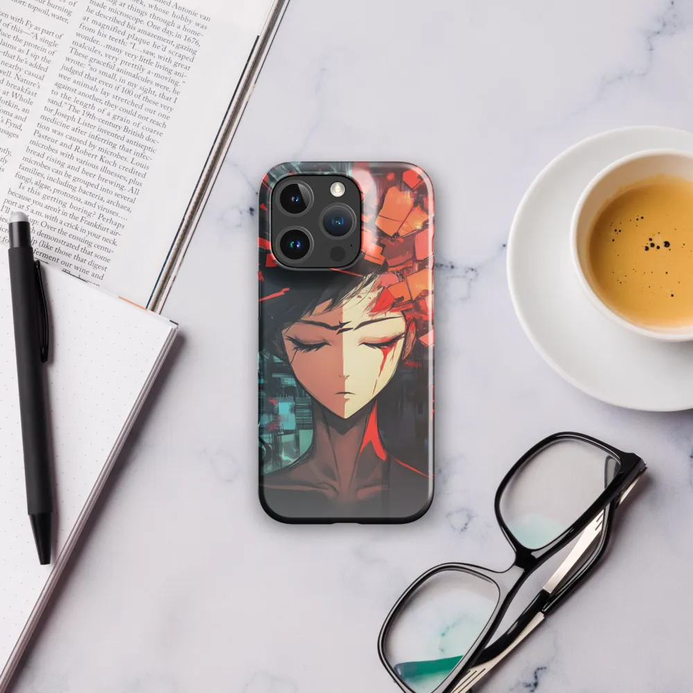 Fragmented Mind: The Silent Struggle | Phone Case |  16 Pro | Snap Case | Glossy
