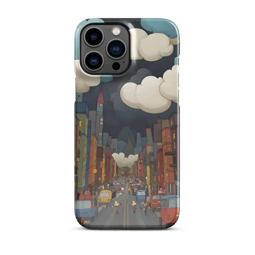 Urban Symphony: A City Awakens at Dusk | Phone Case |  13 Pro Max | Snap Case | Glossy
