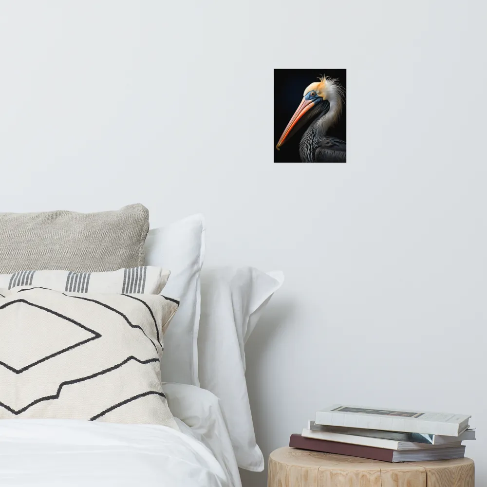 Majestic Portrait of a Pelican | Poster | 8″×10″