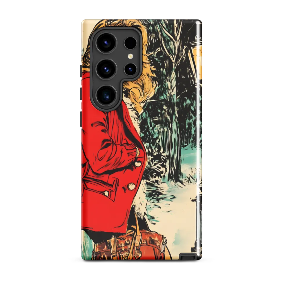 Winter Glamour in Red | Phone Case |  S24 Ultra | Tough Case | Glossy