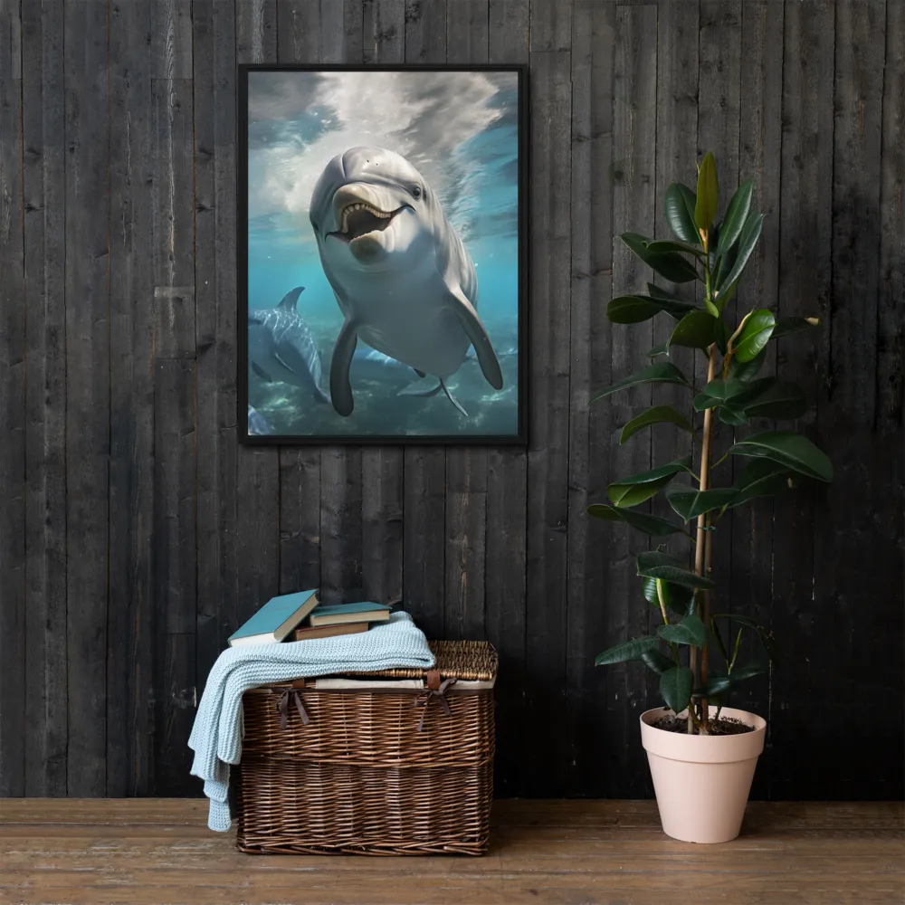 Beneath the Waves: A Dolphin's Dance