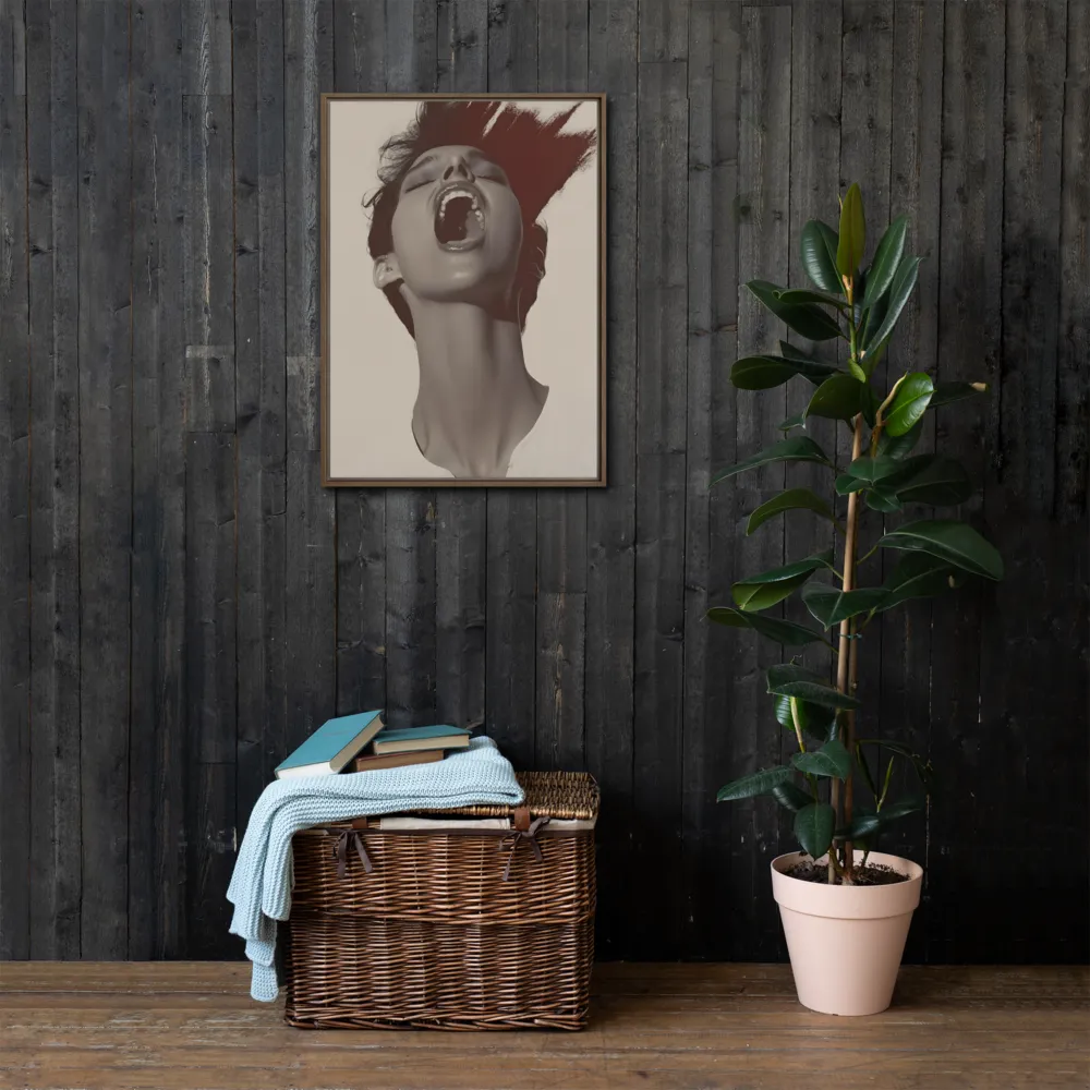 Echoes of Emotion | Canvas with Brown Frame | 20″×28″