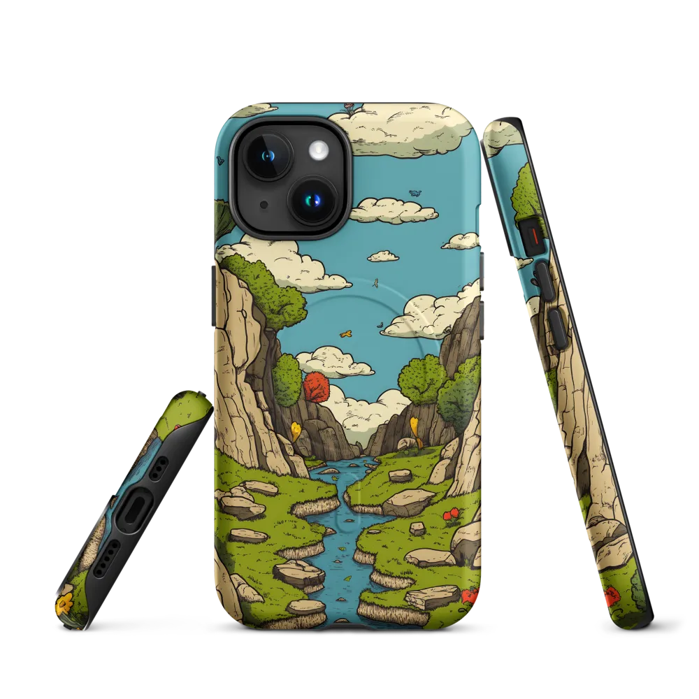 Whimsical Serenity: A Canyon Landscape