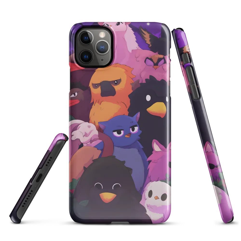 Whimsical Avian Gathering | Phone Case |  11 Pro Max | Snap Case | Glossy