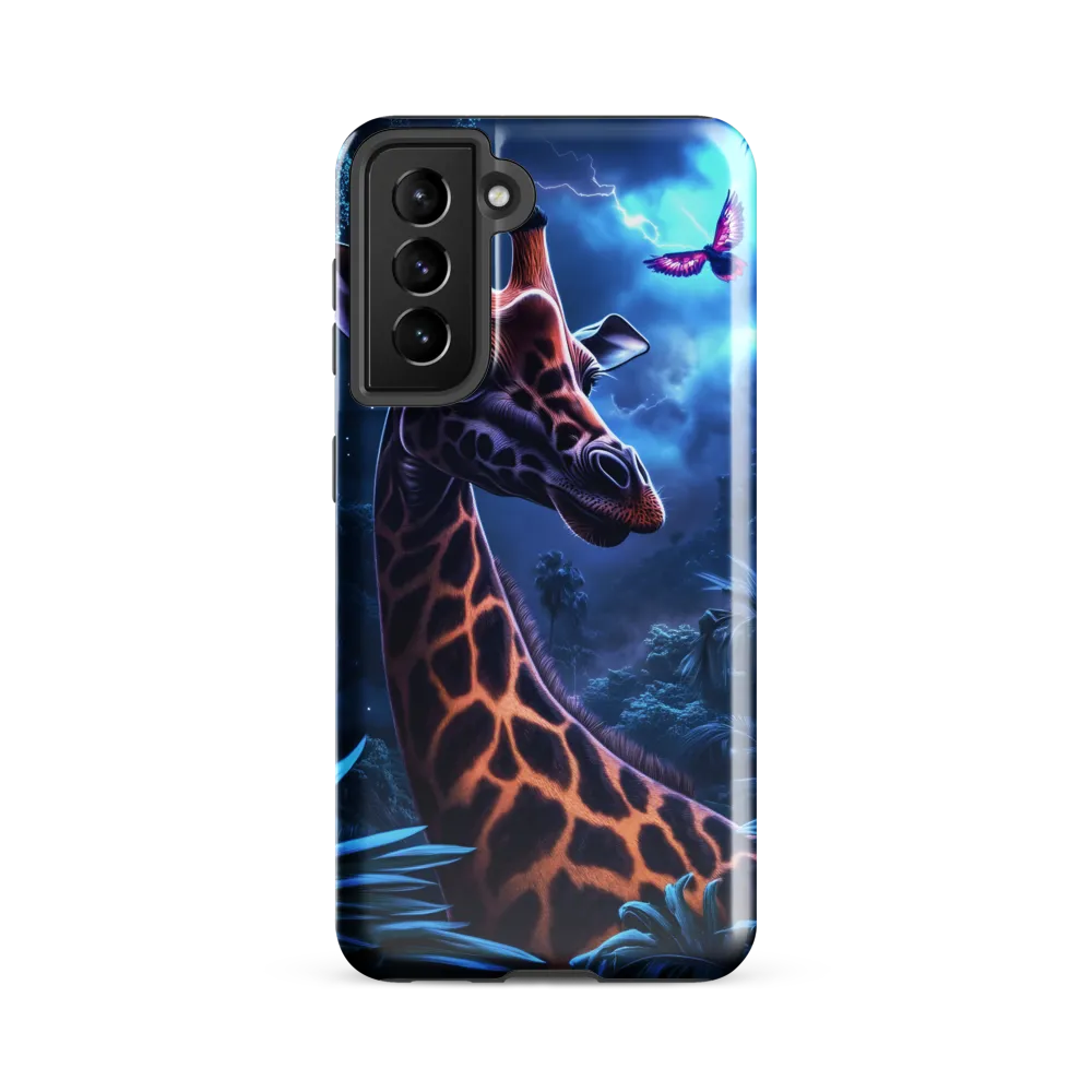 Mystical Giraffe in Twilight Jungle