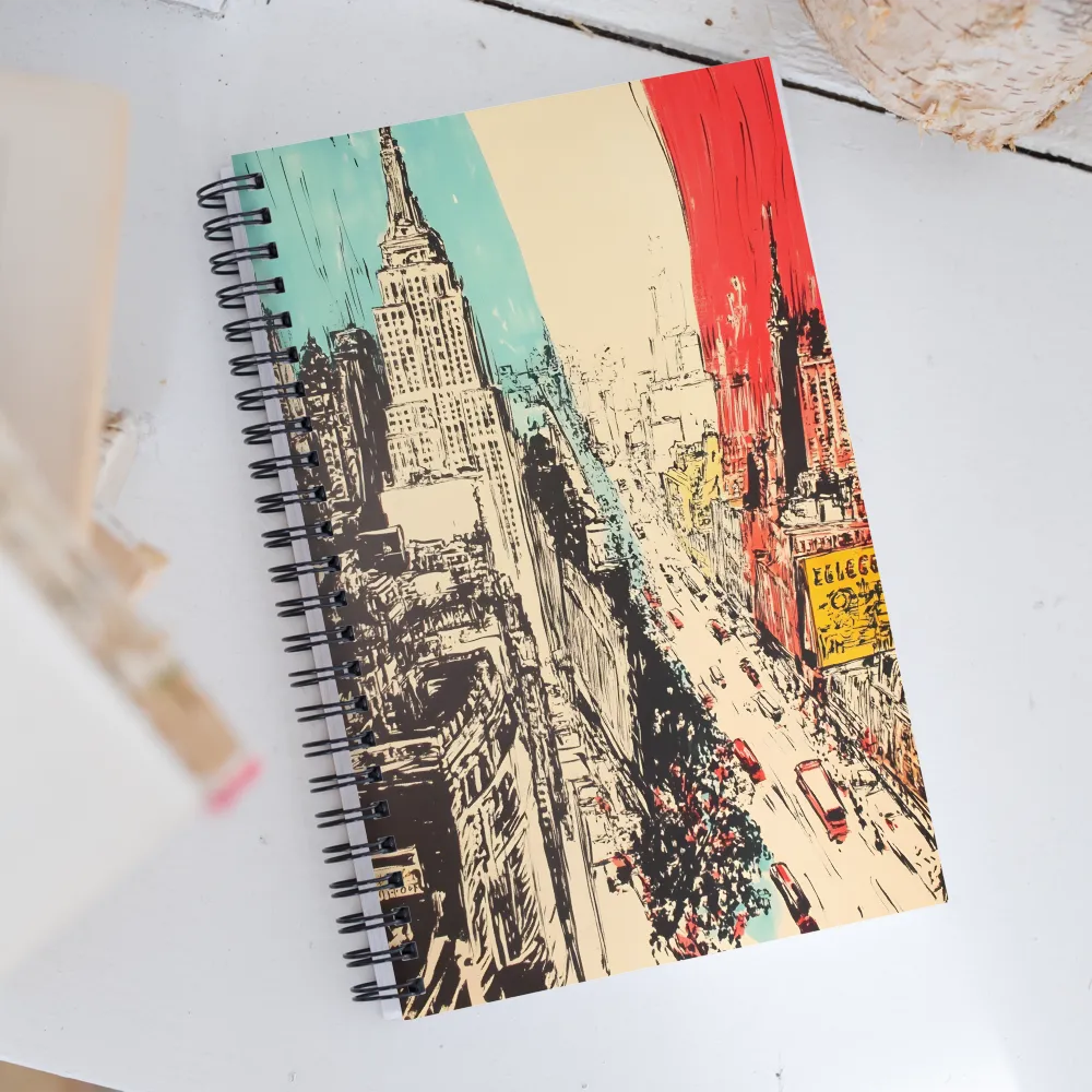 Dynamic Urban Symphony | Spiral Notebook