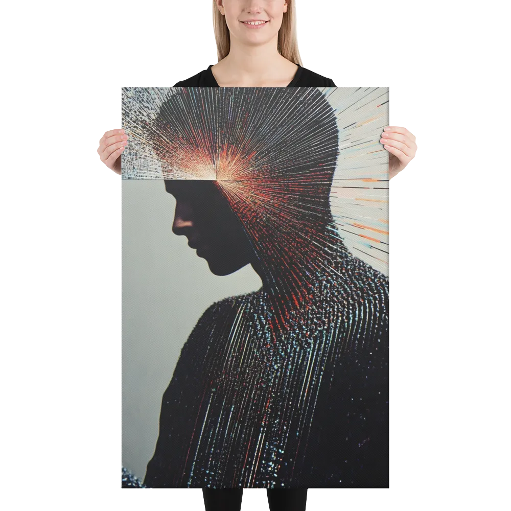 Radiant Reflection: An Abstract Journey of Thought | Canvas | 24″×36″