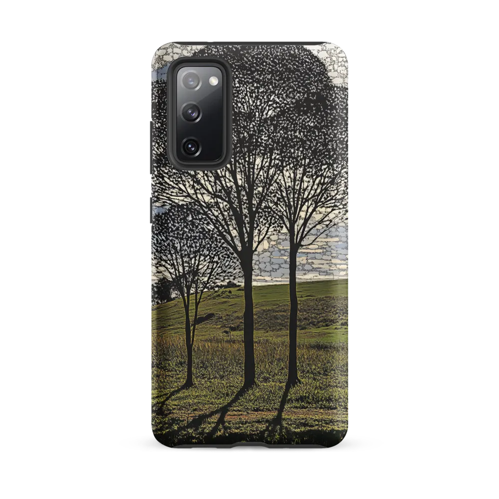 Tranquil Shadows: A Silhouette of Nature