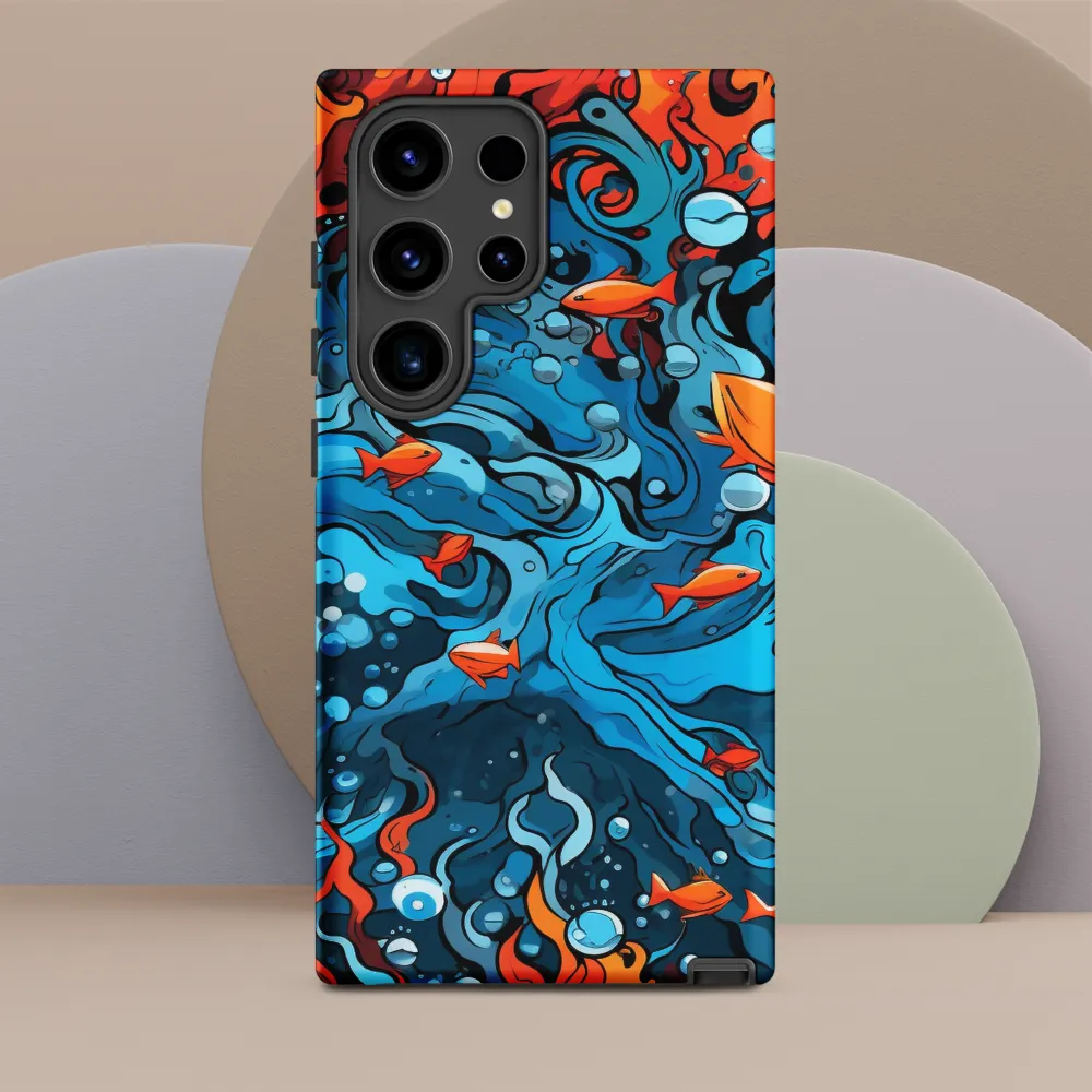 Fluid Harmony: Ocean and Flames