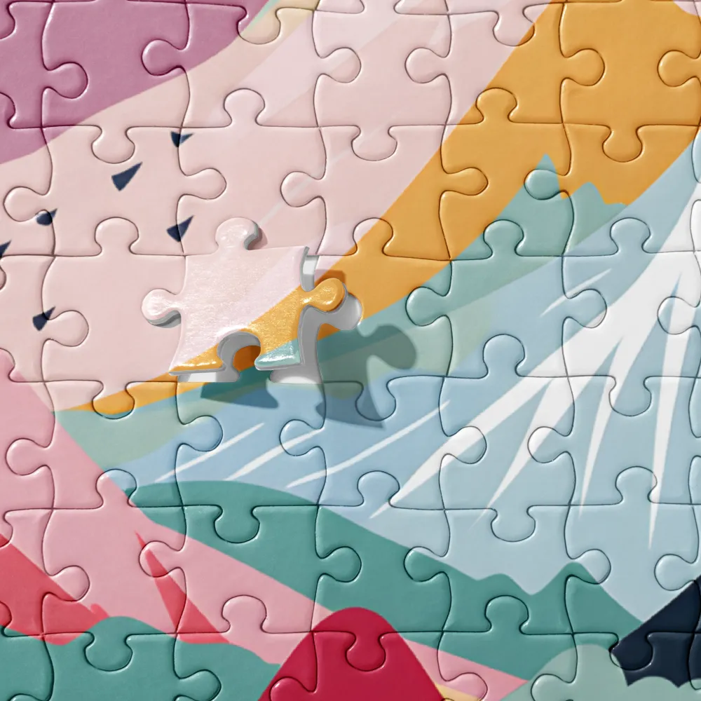 Harmonious Mountain Waves | Jigsaw Puzzle | 252/520 pieces