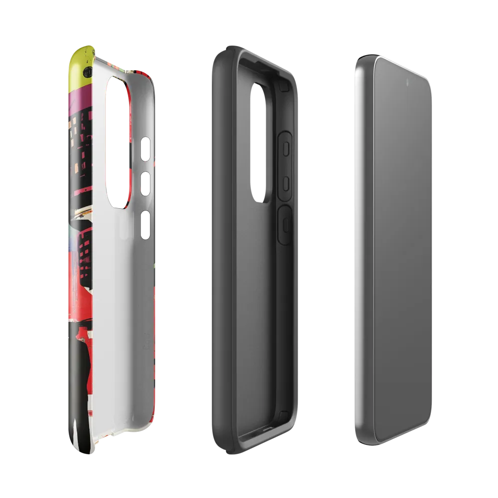 Urban Echoes: A Futuristic Reverie | Phone Case |  S23 | Tough Case | Glossy