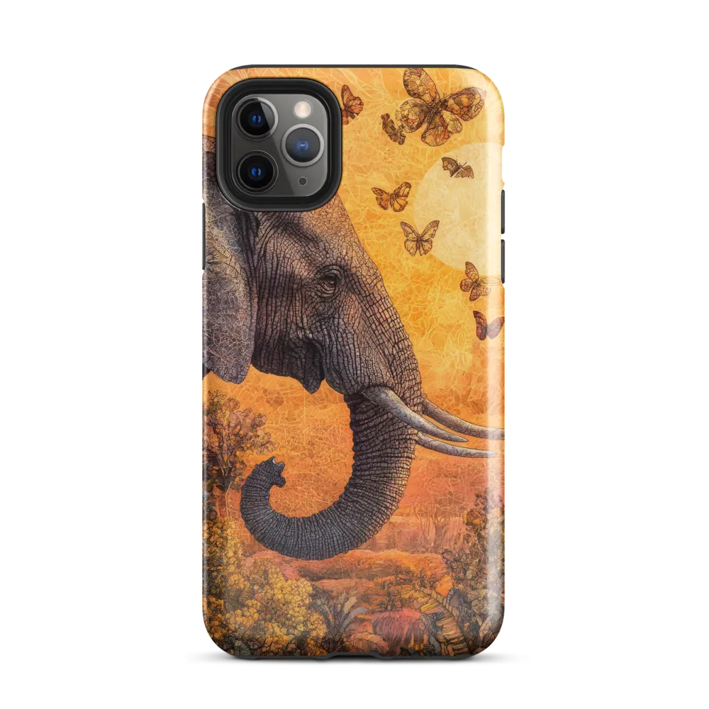 Whispers of the Wild: The Serene Elephant | Phone Case |  11 Pro Max | Tough Case | Glossy