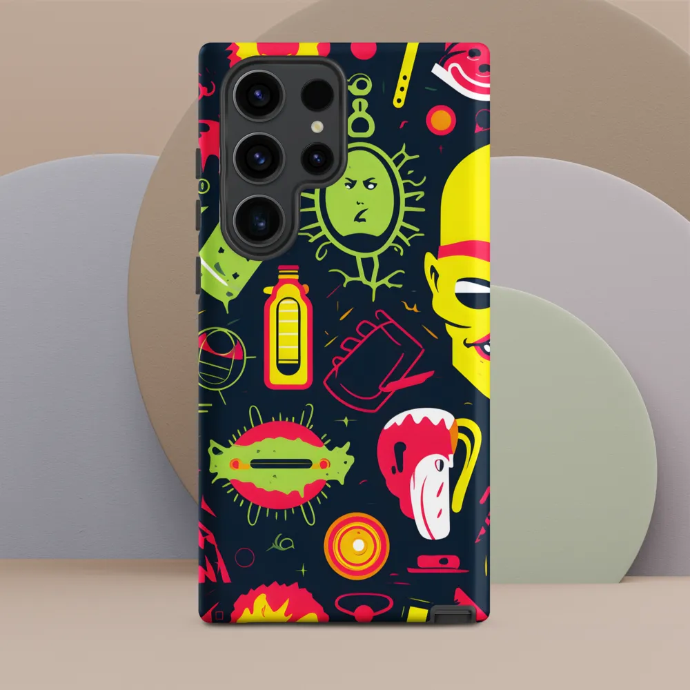 Neon Revelry: A Quirky Exploration of Modern Pop Art