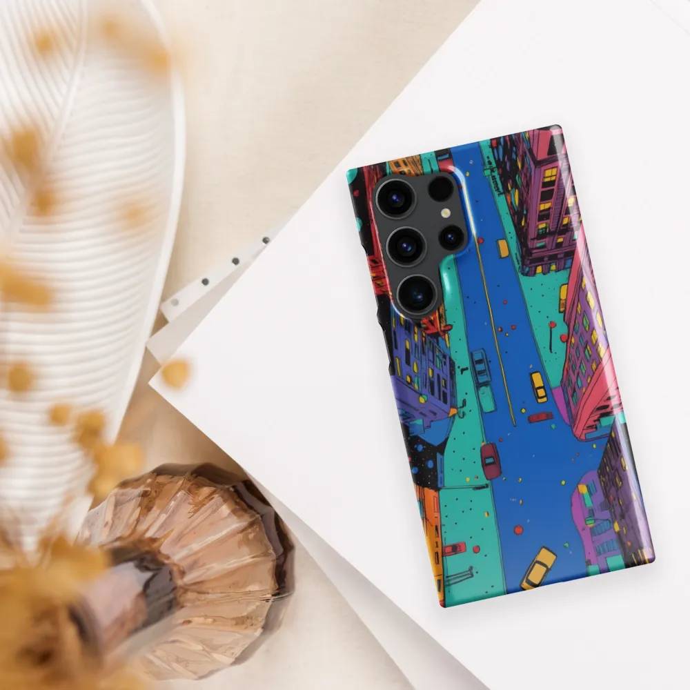 Aerial Dreamscape: The Pulse of Urban Life | Phone Case |  S23 Ultra | Snap Case | Glossy