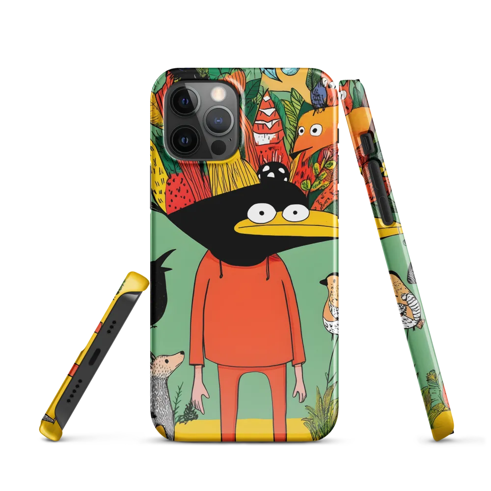 Whimsical Encounter in a Colorful Jungle