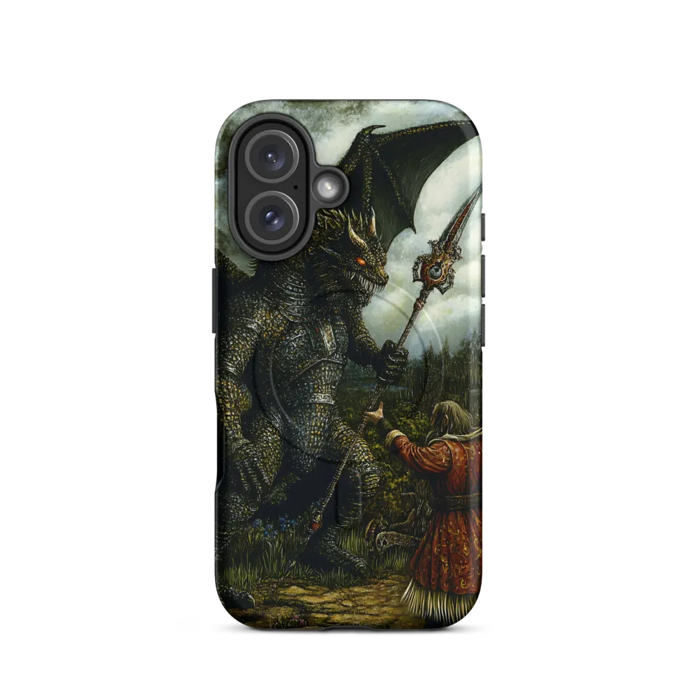 The Confrontation: Dragon vs. Wizard | Phone Case |  16 | MagSafe® Tough Case | Matte