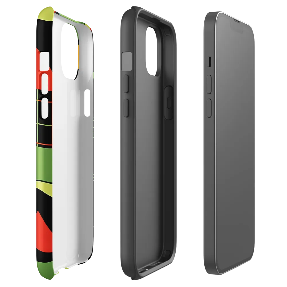 Geometric Harmony | Phone Case |  14 Plus | Tough Case | Glossy