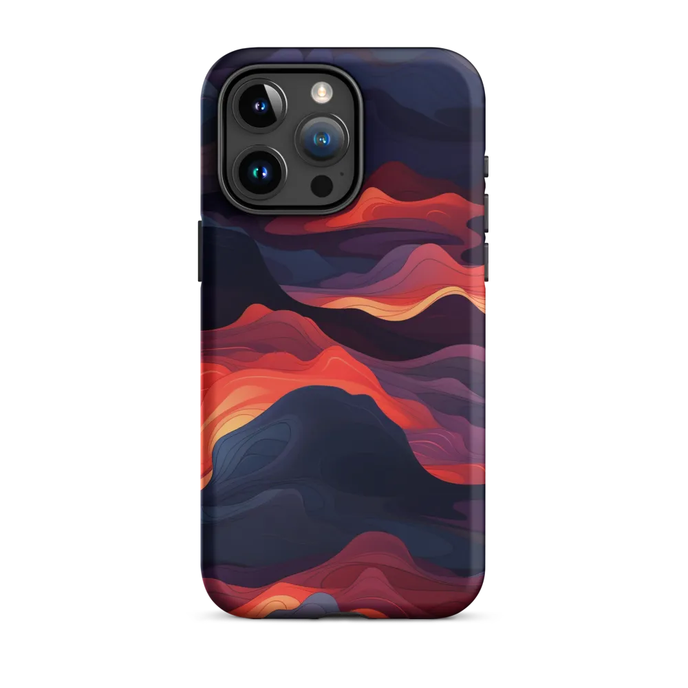 Ethereal Waves of Color | Phone Case |  15 Pro Max | Tough Case | Matte
