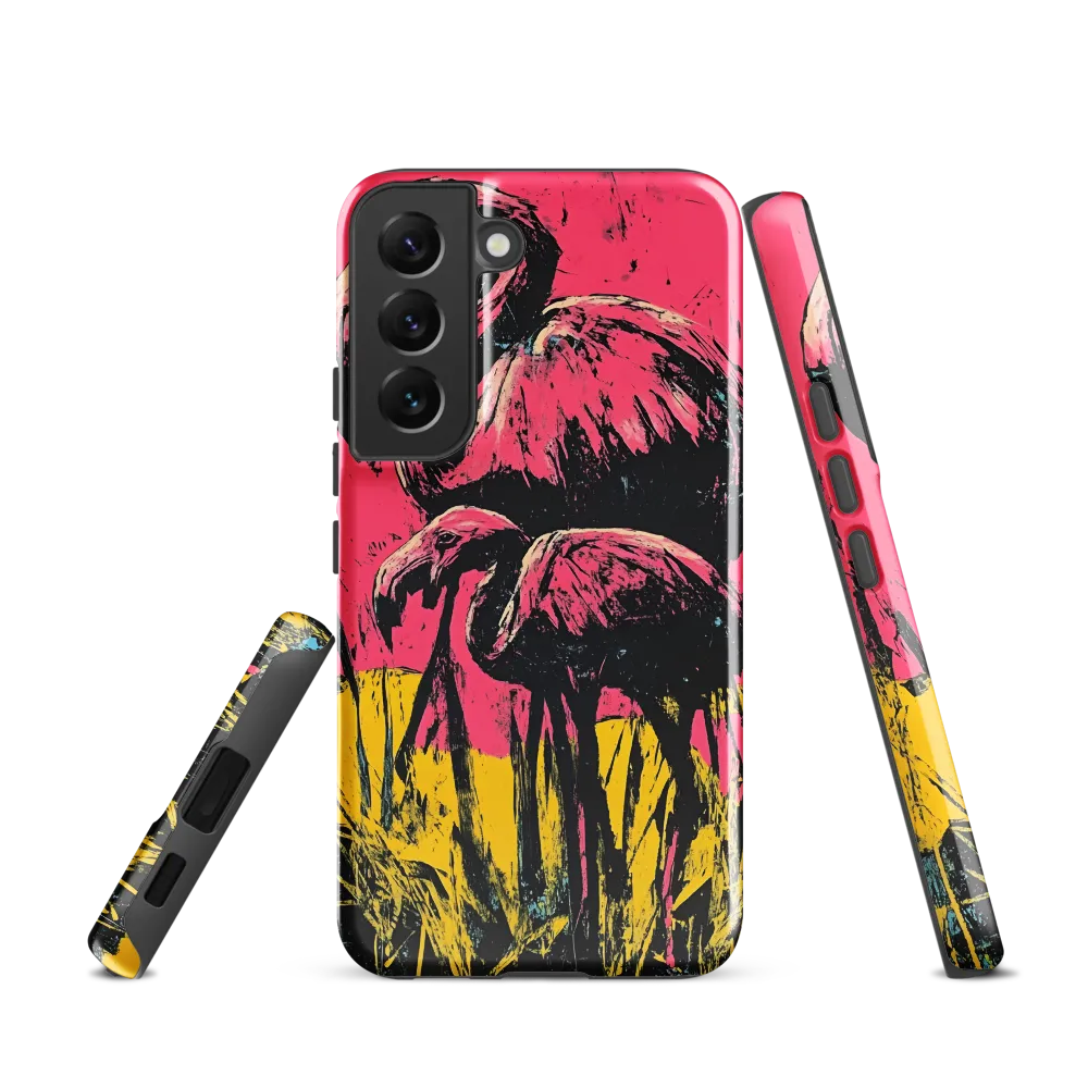 Flamingo Duet: A Pop Art Expression