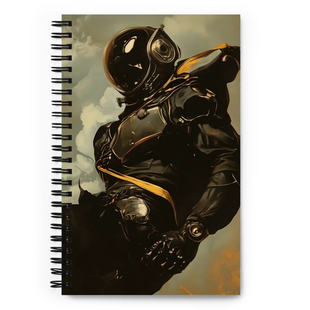 Ethereal Explorer: The Enigmatic Astronaut | Spiral Notebook