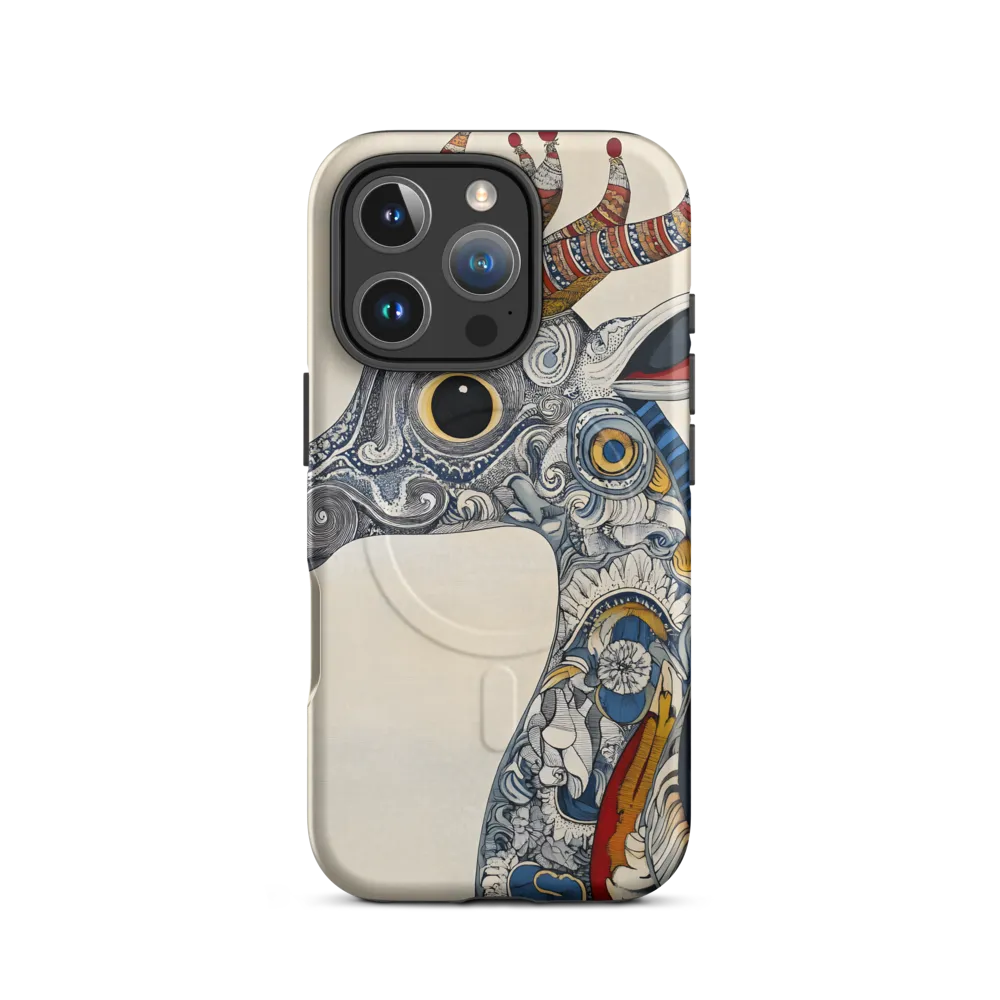 Whimsical Elegance: The Surreal Giraffe | Phone Case |  16 Pro | MagSafe® Tough Case | Matte