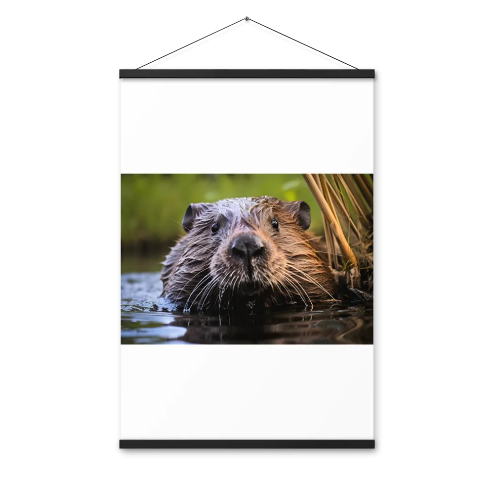 Emergence of the Beaver | Poster With Black Wood Hanger | 24″×36″
