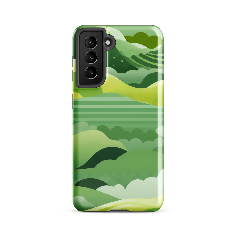 Tranquility in Green Waves
