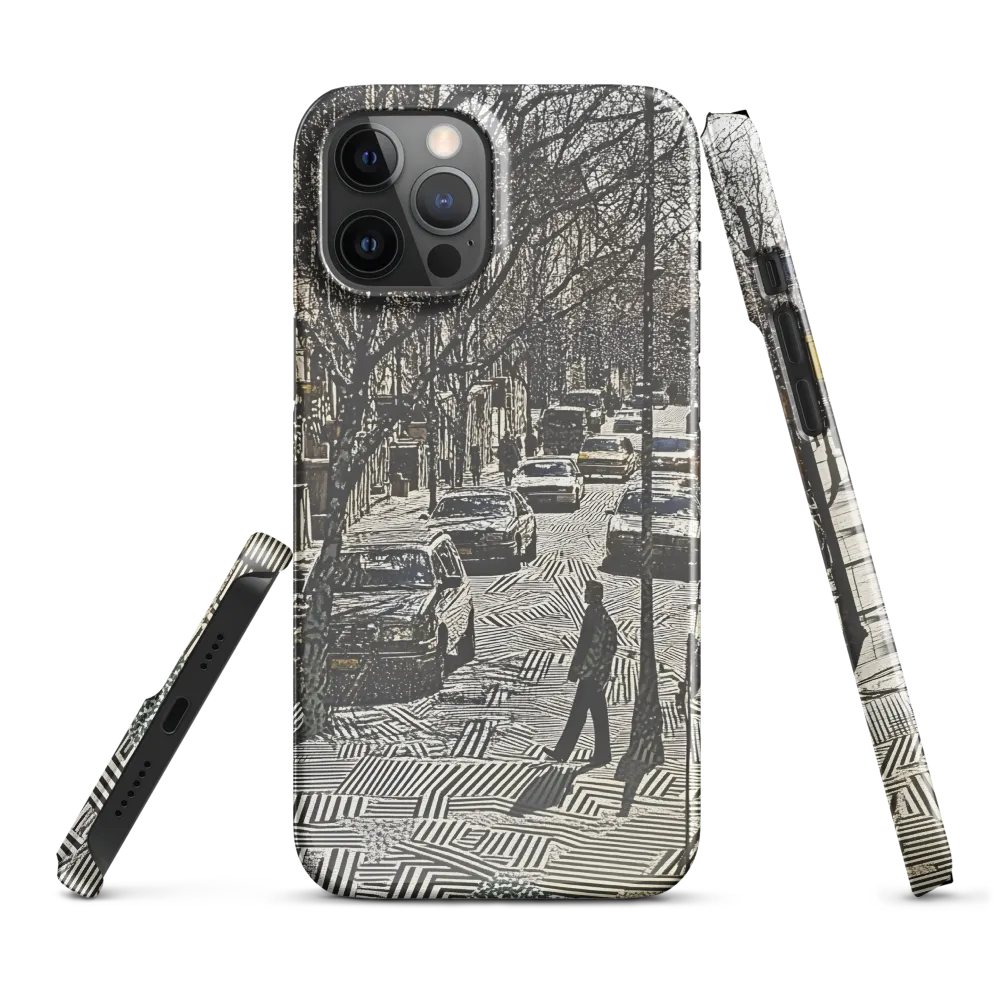 Urban Solitude: A Geometric Journey | Phone Case |  12 Pro Max | Snap Case | Glossy