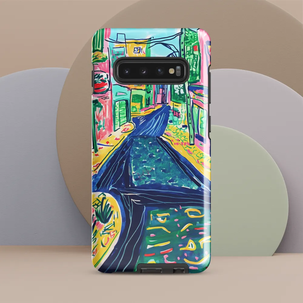 Dreamy Street in Vibrant Hues | Phone Case |  S10 Plus | Tough Case | Glossy