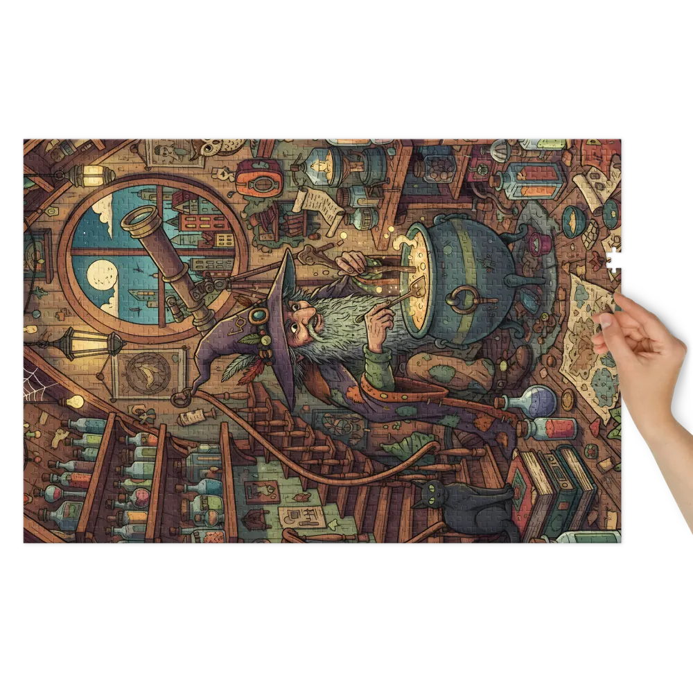 The Alchemist's Study 
 Jigsaw Puzzle in Tin Box