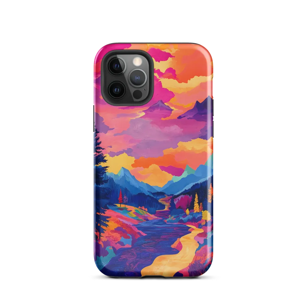Radiant Serenity: A Surreal Landscape | Phone Case |  12 Pro | Tough Case | Glossy