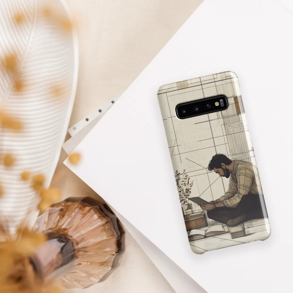 Quiet Reflections in Line | Phone Case |  S10 | Snap Case | Glossy