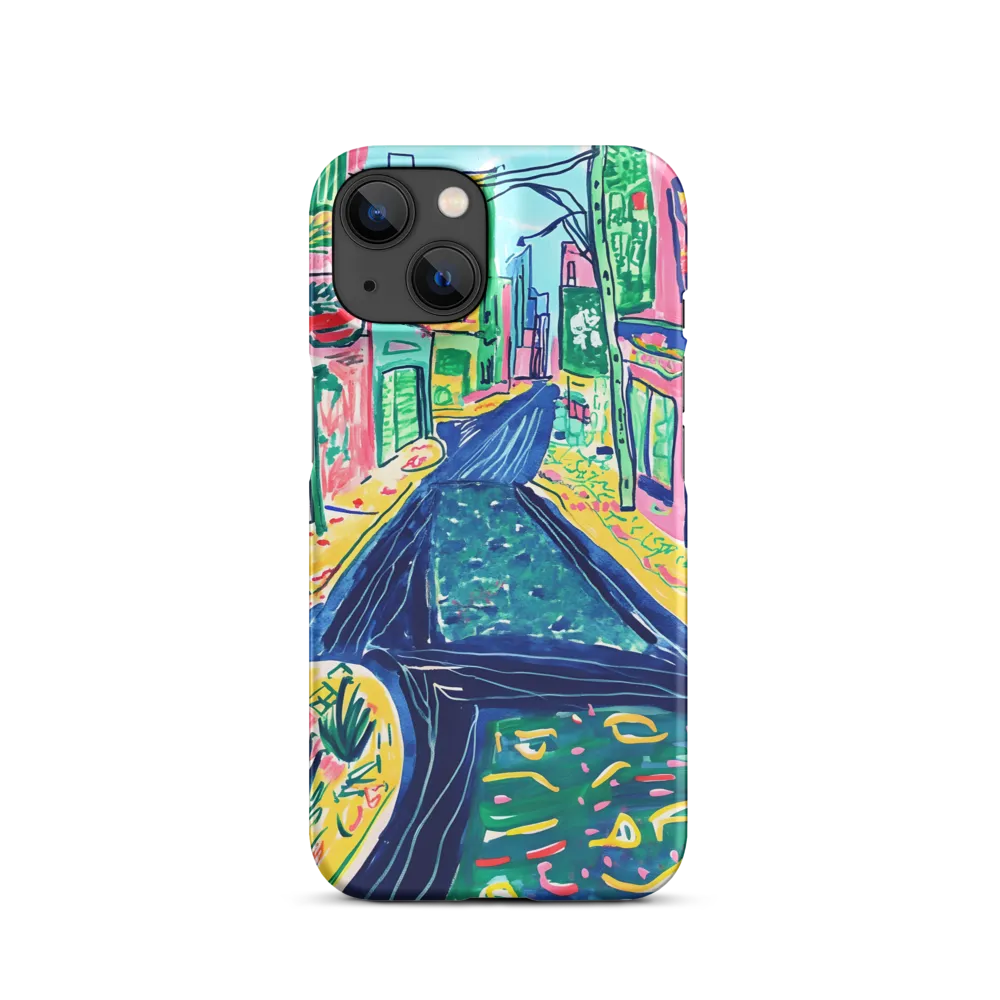 Dreamy Street in Vibrant Hues