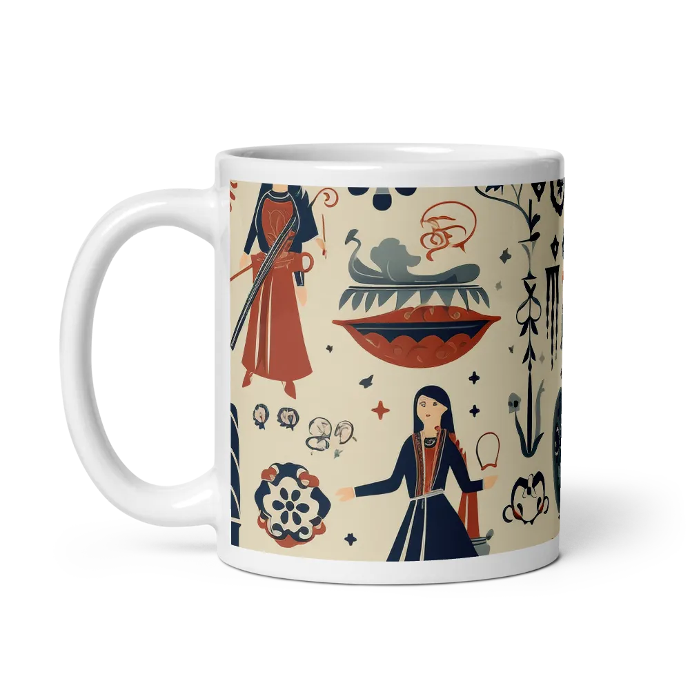 Tapestry of Myth and Whimsy | Mug with White inside | 11 oz