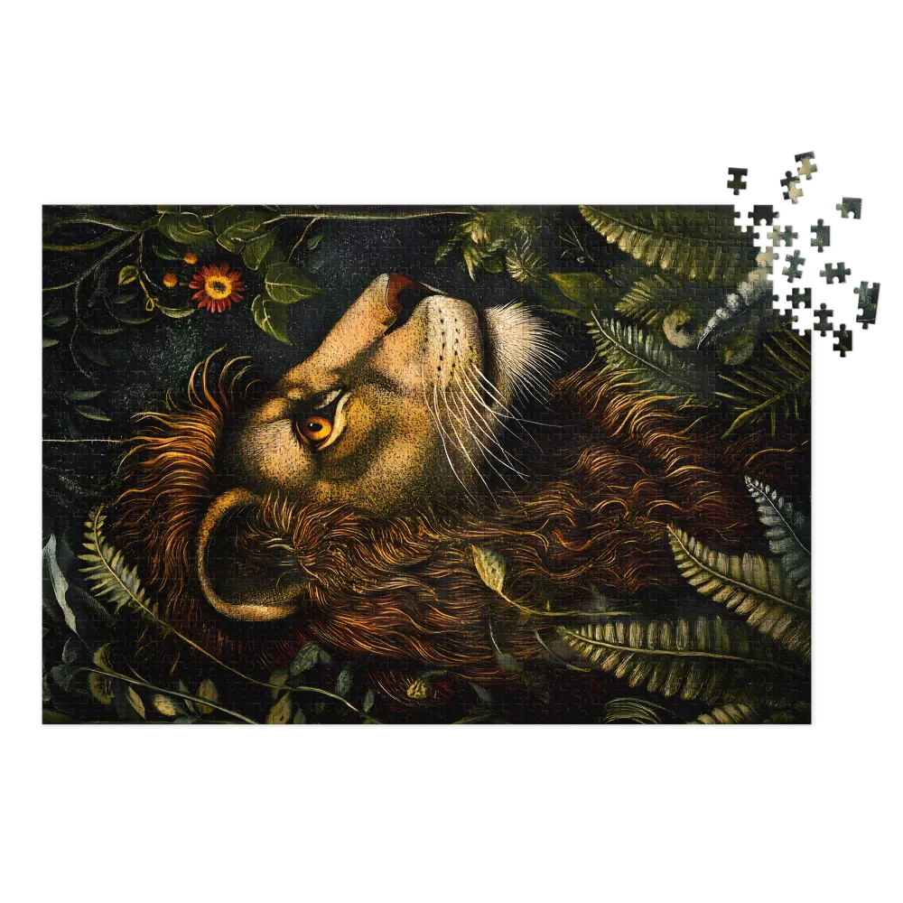 Guardian of the Emerald Canopy 
 Jigsaw Puzzle in Tin Box