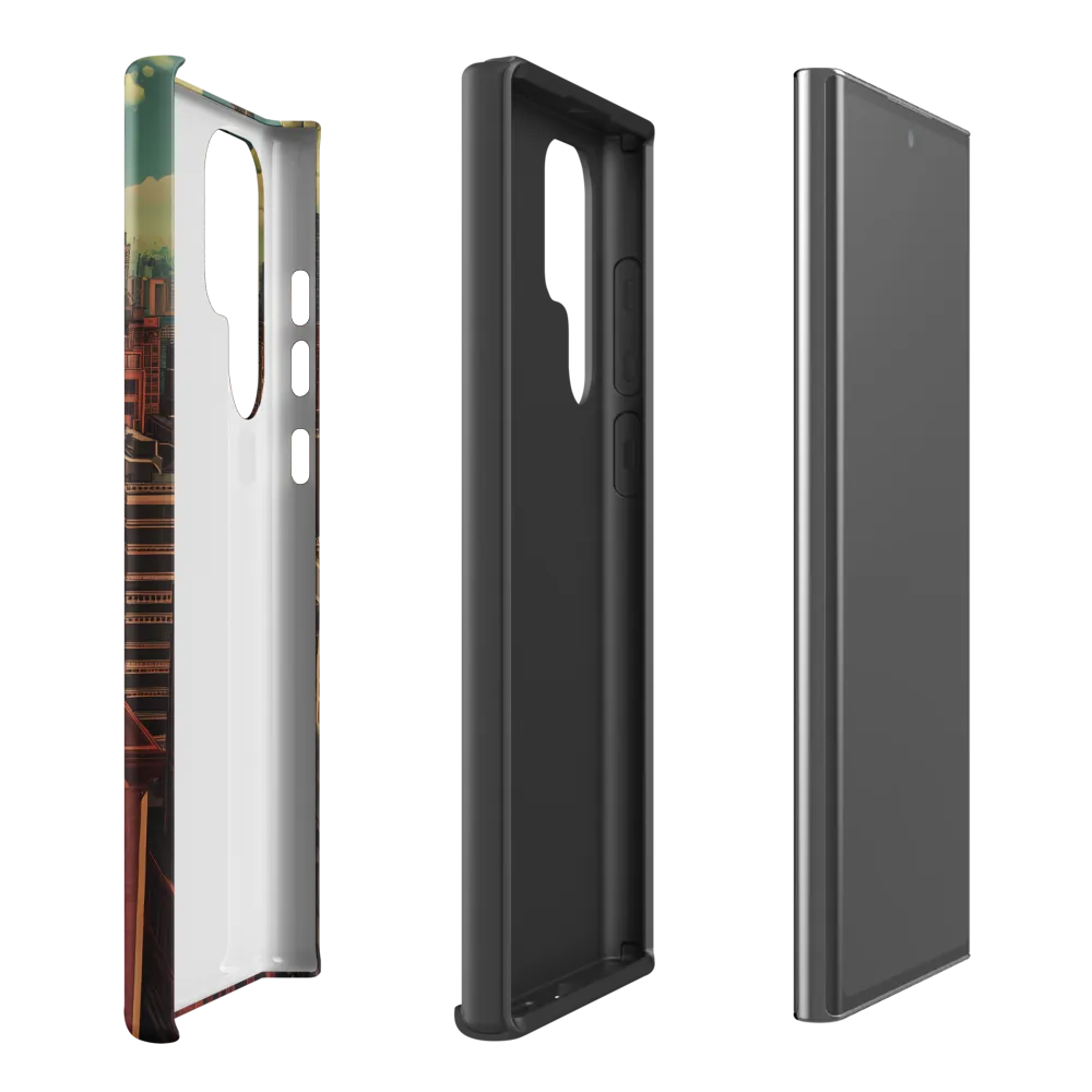 Urban Reverie: A Journey Through the City | Phone Case |  S22 Ultra | Tough Case | Matte
