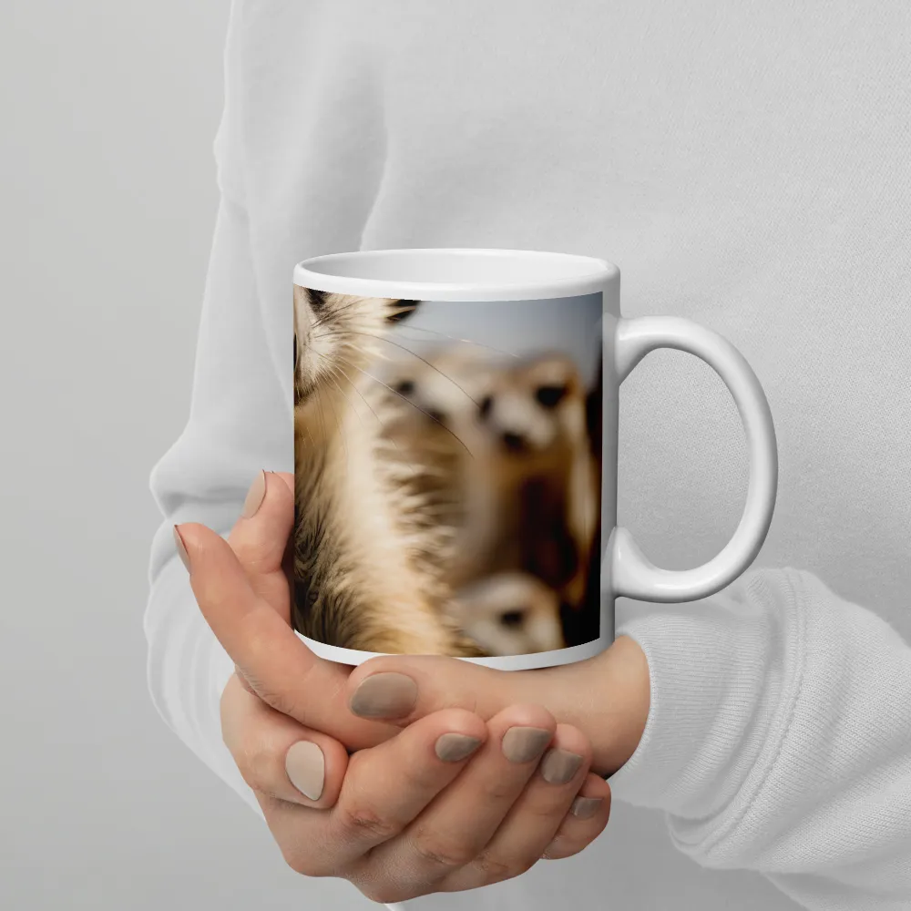 Curious Stance: The Meerkat's Gaze | Mugs | Multiple Sizes & Colors