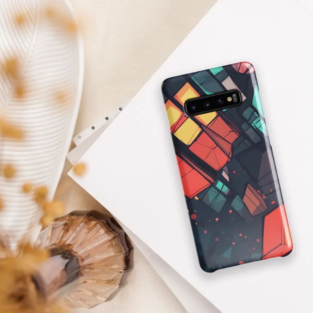 Luminous Geometry: An Abstract Exploration | Phone Case |  S10 Plus | Snap Case | Glossy