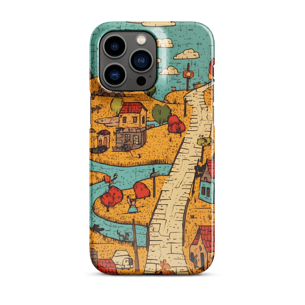 Whimsical Village Landscape