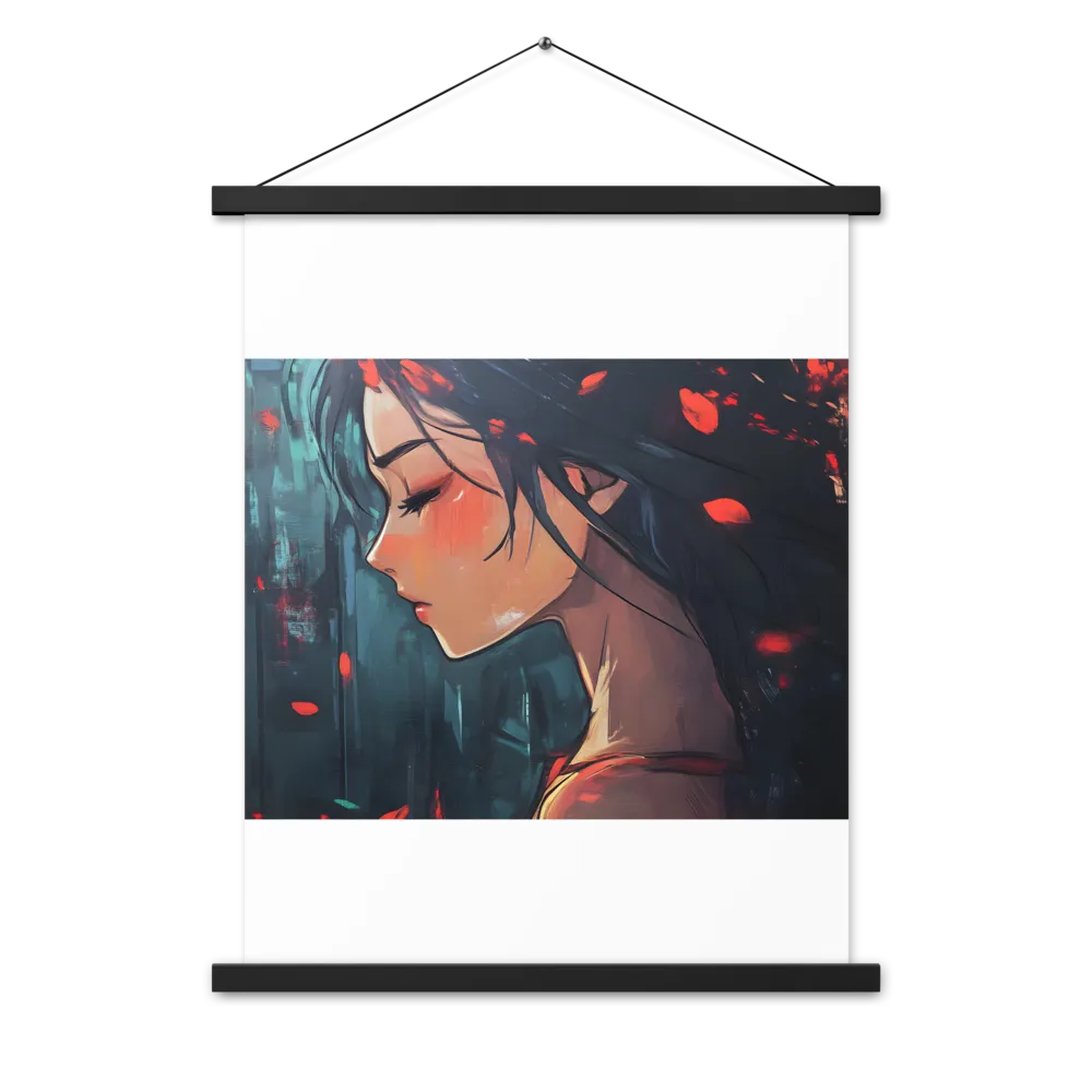Whispers of Melancholy | Poster With Black Wood Hanger | 18″×24″
