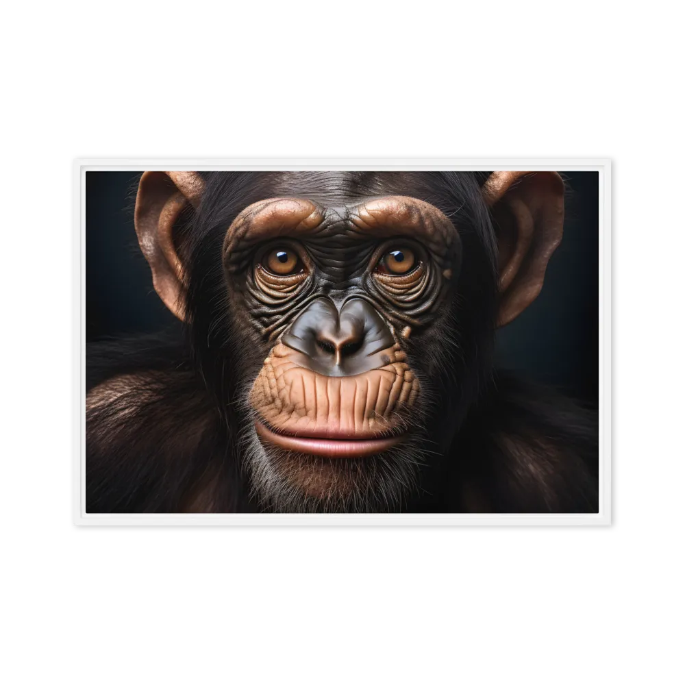 Whispers of Curiosity | Canvas with White Frame | 20″×30″