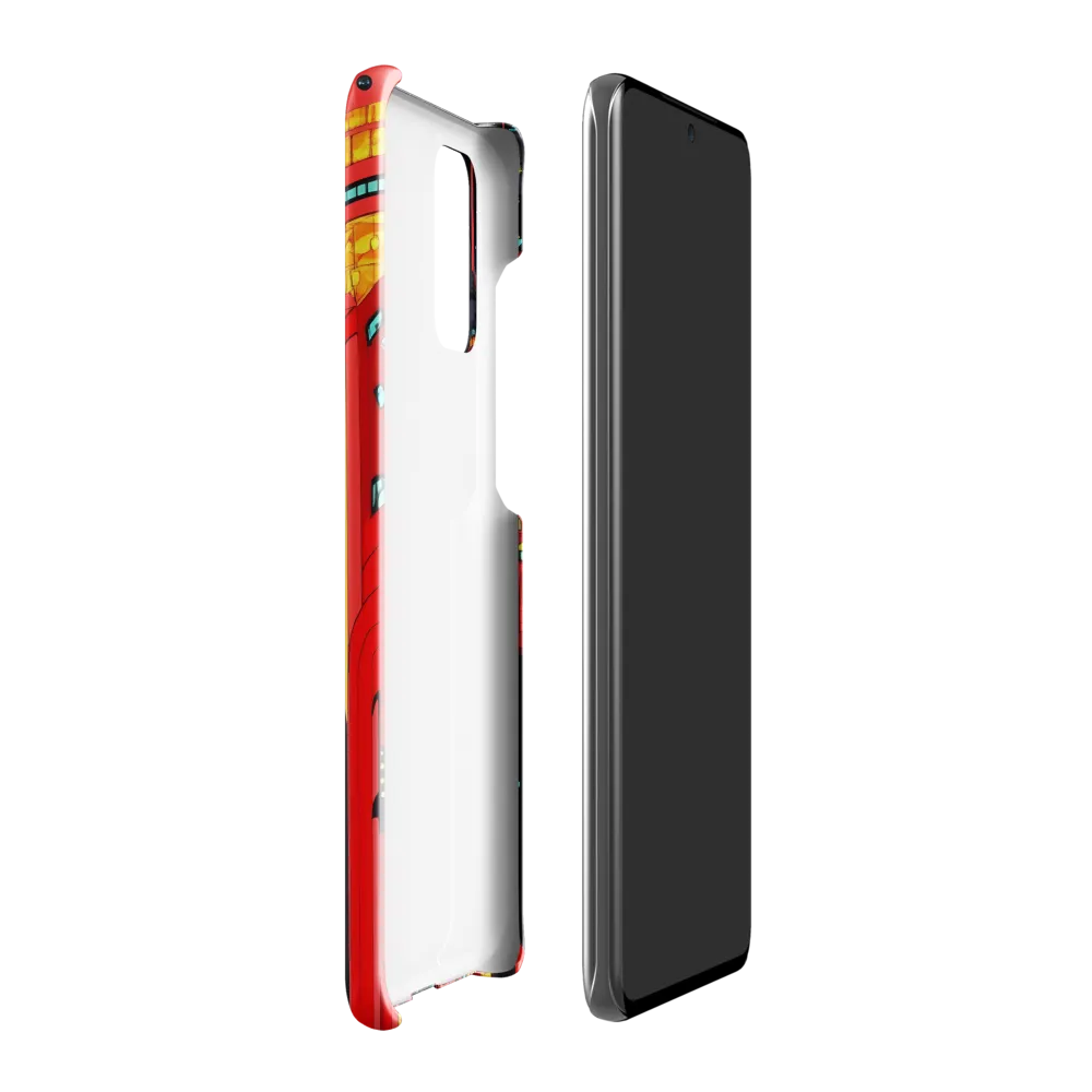 Neon Dreams: A Cyberpunk Cityscape | Phone Case |  S20 Plus | Snap Case | Glossy