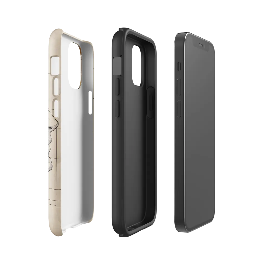 Geometric Reverie | Phone Case |  12 mini | Tough Case | Glossy
