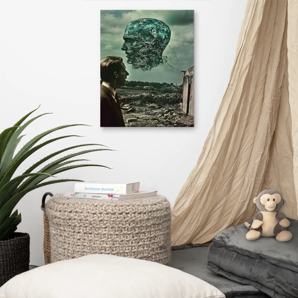 Ethereal Reflections: Identity in a Fragmented World | Canvas | 16″×20″
