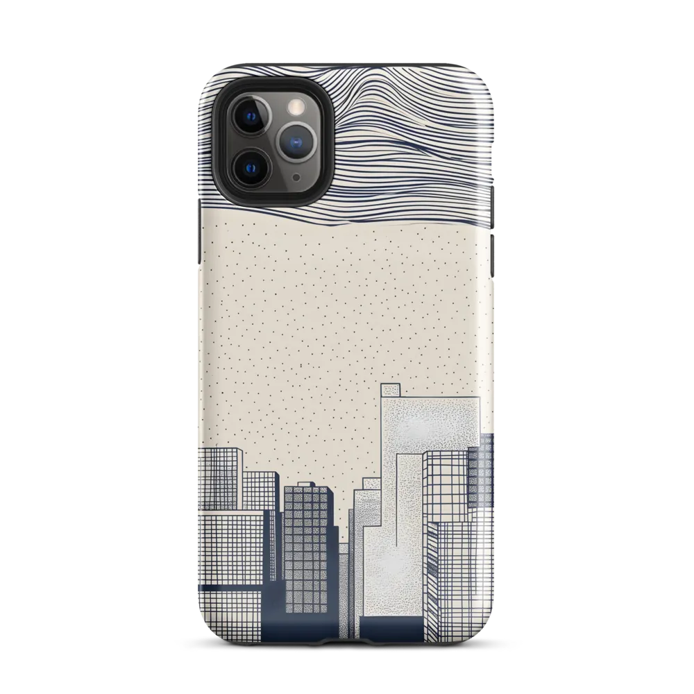 Urban Patterns: A Minimalist Skyline | Phone Case |  11 Pro Max | Tough Case | Glossy