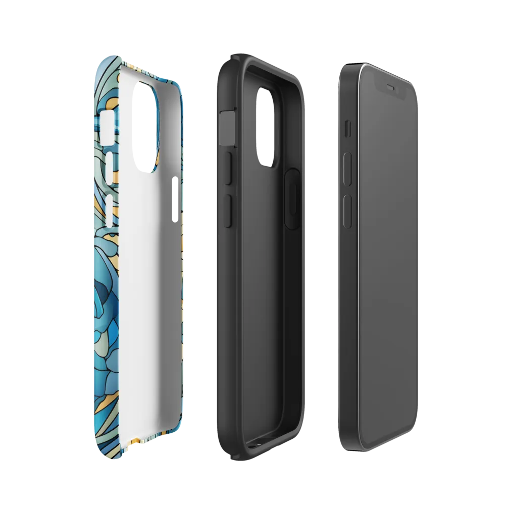 Dancing Waves of the Ocean | Phone Case |  12 mini | Tough Case | Glossy