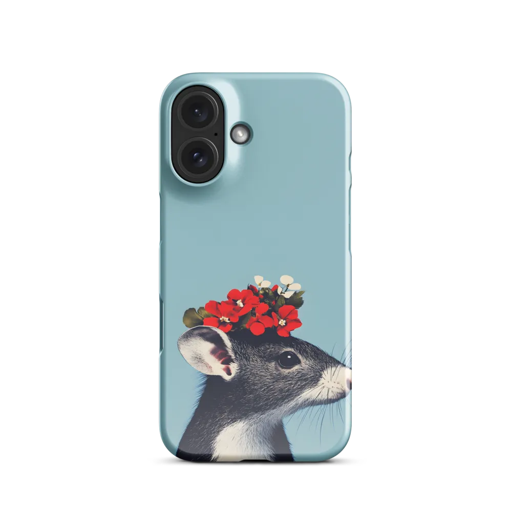 Whimsical Flora: A Mouse's Floral Crown | Phone Case