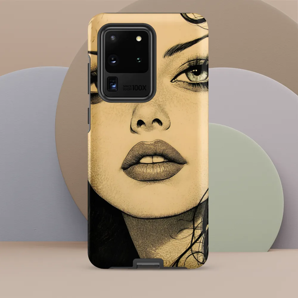 Enigmatic Gaze | Phone Case |  S20 Ultra | Tough Case | Matte